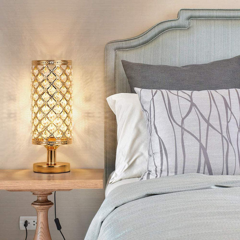 Lampada da tavolo in cristallo per camera da letto e soggiorno, nuovo design moderno.