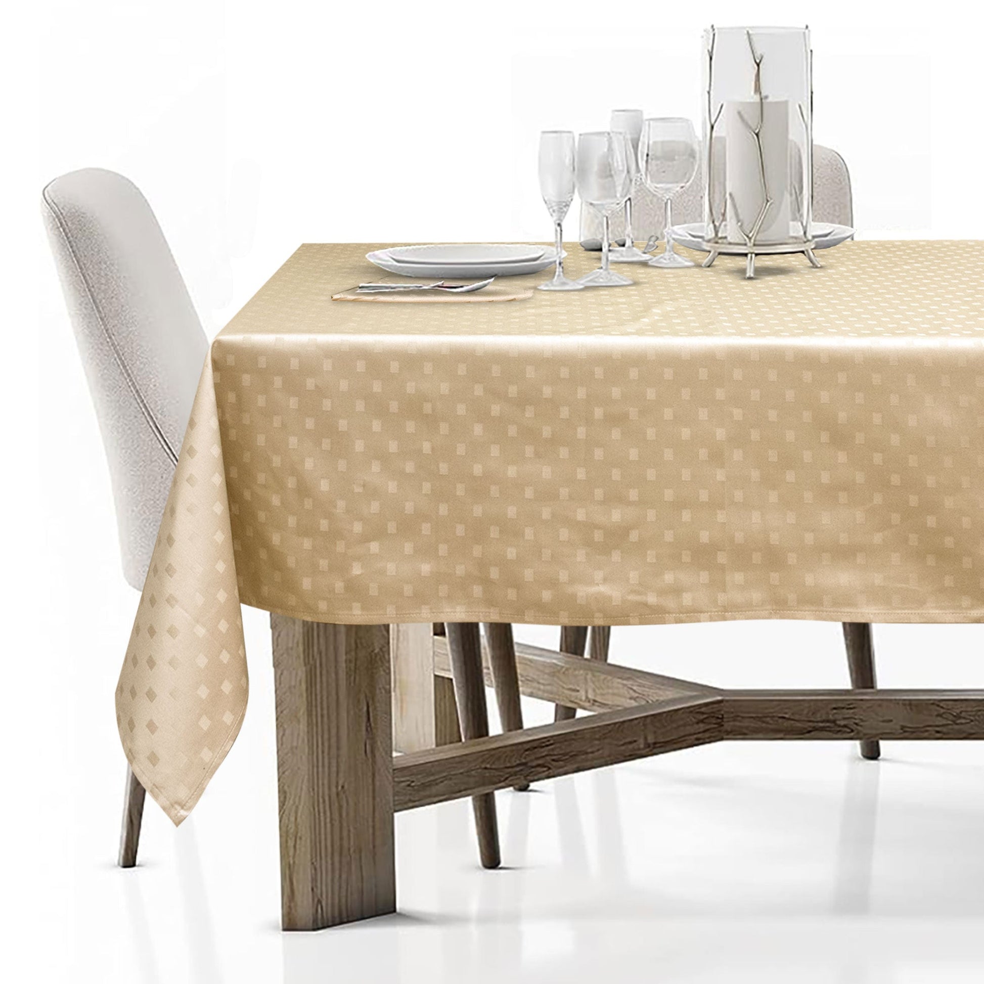 Tovaglia Servizio da Tavola + Tovaglioli 24 Posti Damina in Cotone 0544