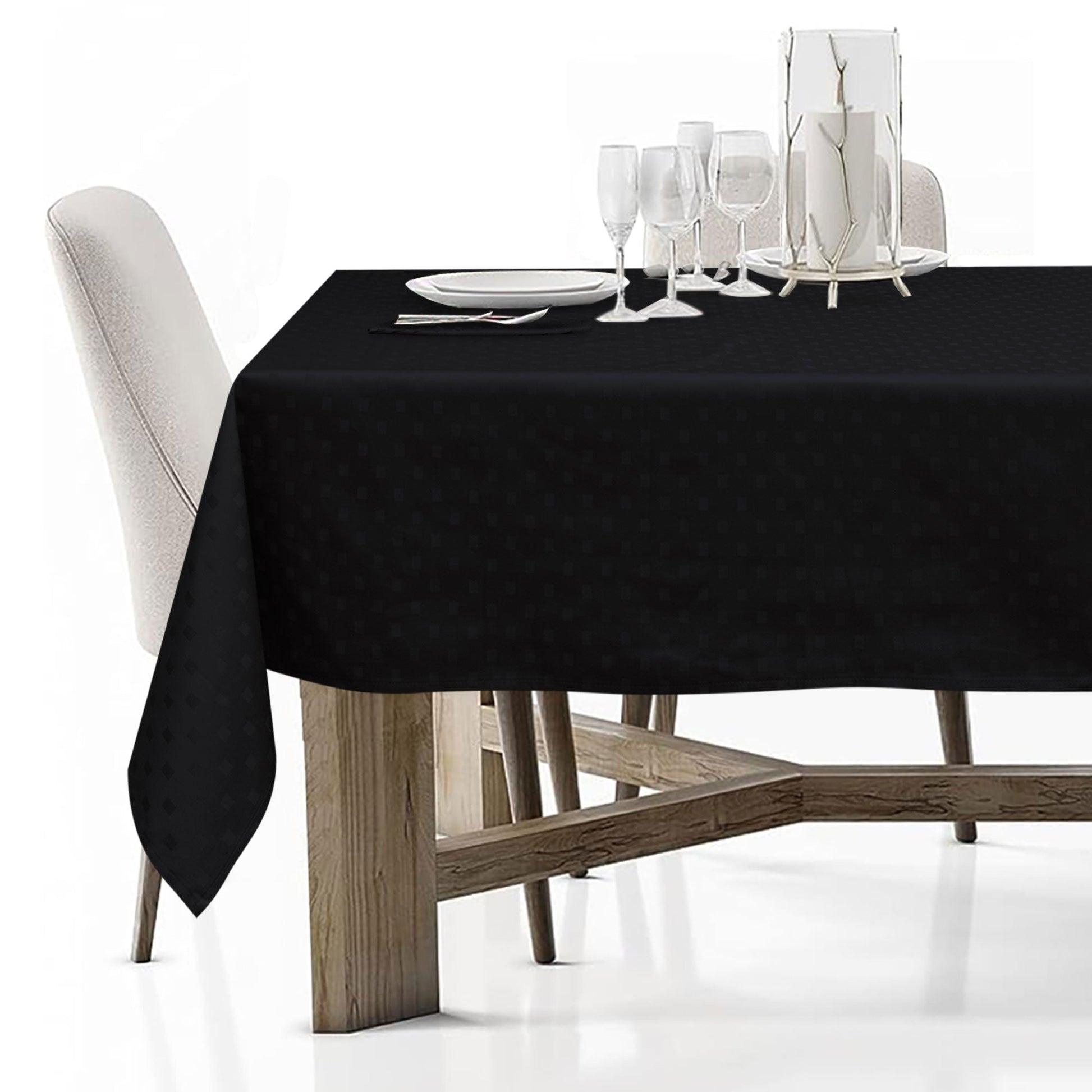 Tovaglia Servizio da Tavola + Tovaglioli 24 Posti Damina in Cotone 0544