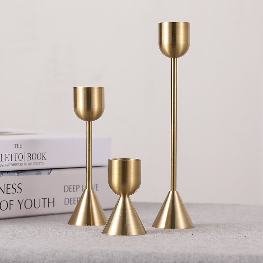 Copper Aluminum Metal Candle Holder for home or events