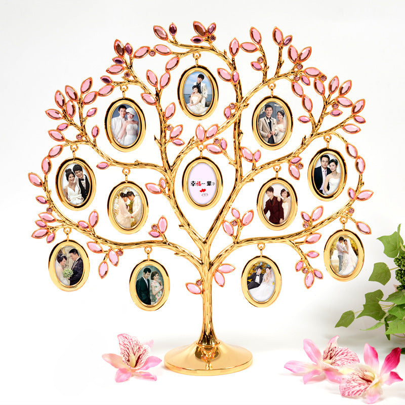 Strass-Familienbaum-Fotorahmen, Baum, Gedenktag, Geschenk