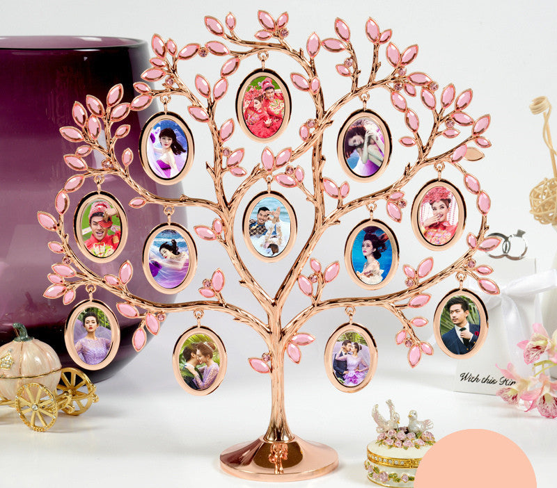 Strass-Familienbaum-Fotorahmen, Baum, Gedenktag, Geschenk