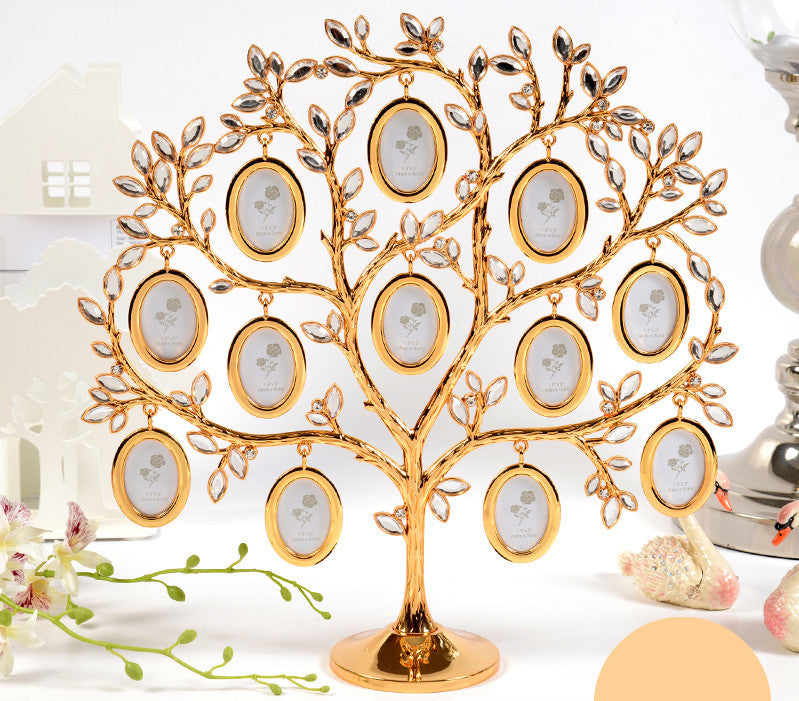 Strass-Familienbaum-Fotorahmen, Baum, Gedenktag, Geschenk