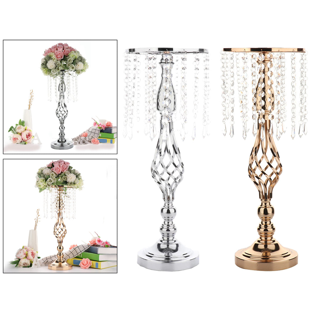 Kristallspiral-Blumenarrangementständer, elegant für jede Veranstaltung