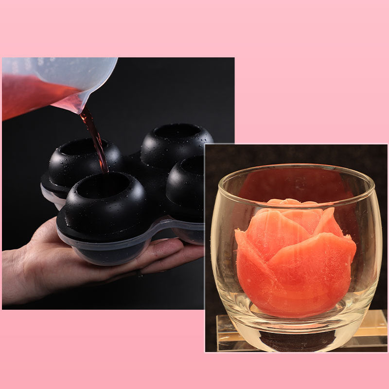 Eisformen Große Rose Blume Silikon 3D