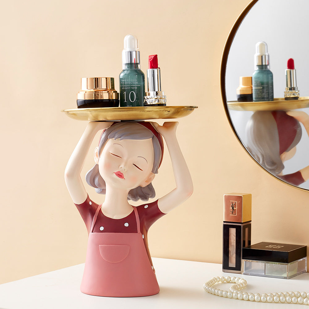 Girl in Living Room Home Decorations