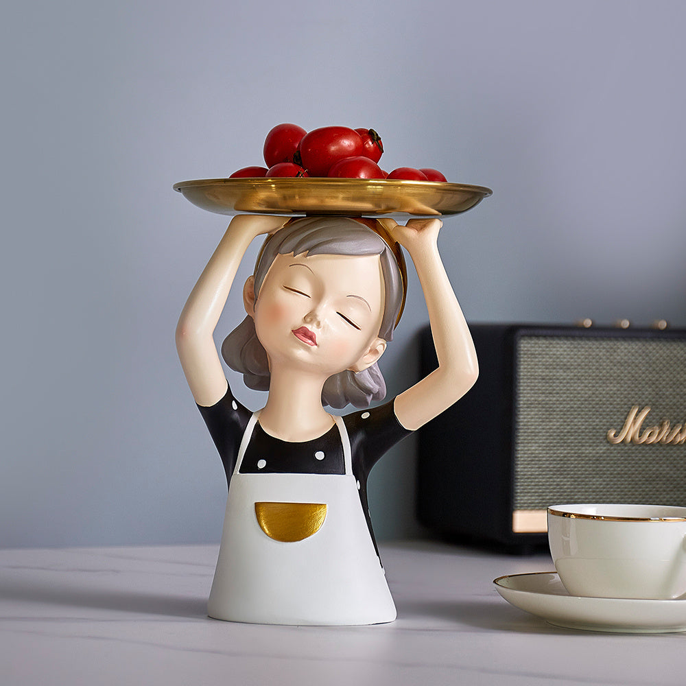 Girl in Living Room Home Decorations