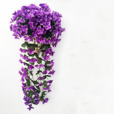 Beautiful Hanging Orchids Flocks Of  Silk Flowers