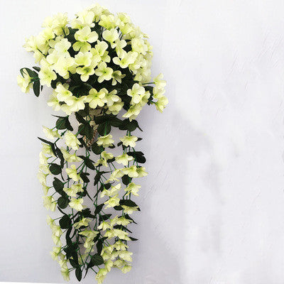 Beautiful Hanging Orchids Flocks Of  Silk Flowers