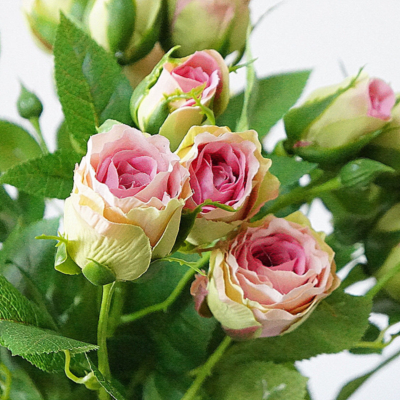 Artificial Flowers 4 Heads Long Stem Decoration Silk