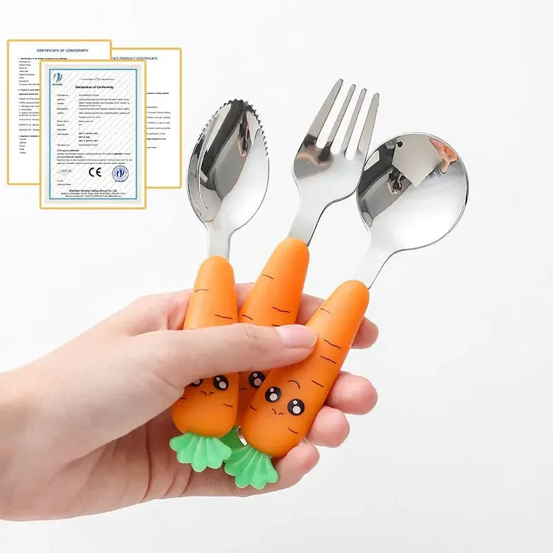 Baby Table Cutlery Set Carrot