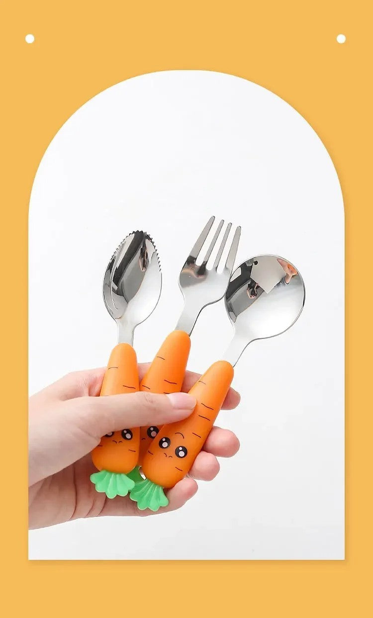 Baby Table Cutlery Set Carrot