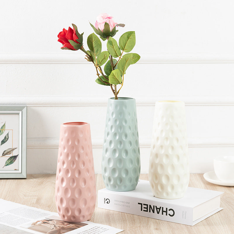 Vase Durable Plastic, Flowers Artificial Flower Ornaments.