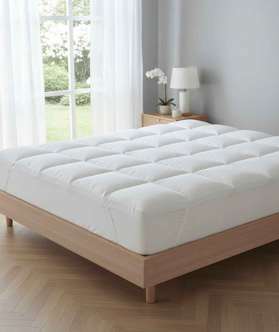 Topper Letto Analergico in Fibra di Poliestere | Imbottitura 770 gr/mq