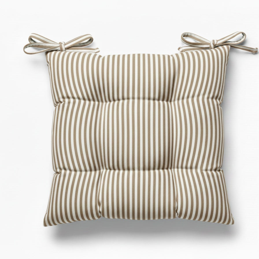 Cuscino Sedia Lagom – Cotone Tinto Filo a Righe Made in Italy