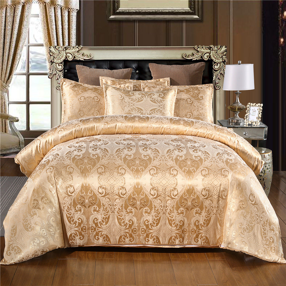 Bedding set Jacquard quilt cover pillowcase