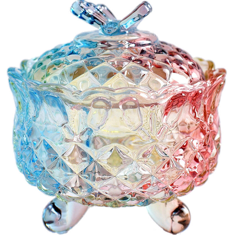 Luxury European style storage jar, colorful glass (Ideal for Candle Making)
