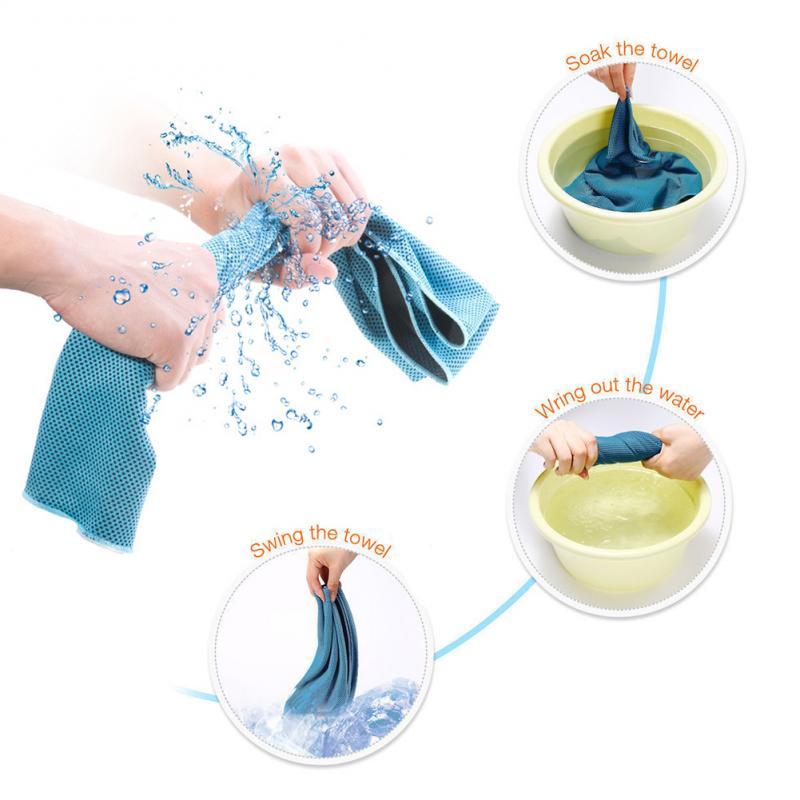 Towel  Sports Cooling Soft Breathable, Microfiber Ice