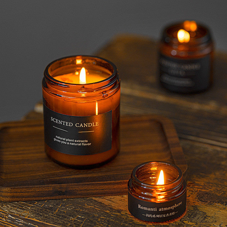 Vintage Scented Candles Sealed in Thicken Glass Jar
