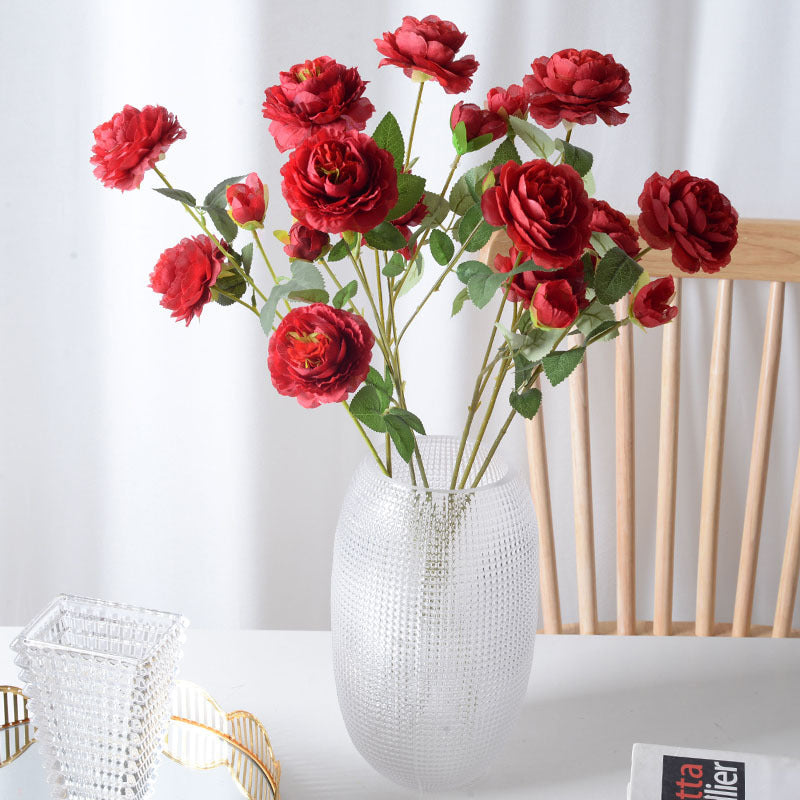 Decoration Silk Peony Flowers