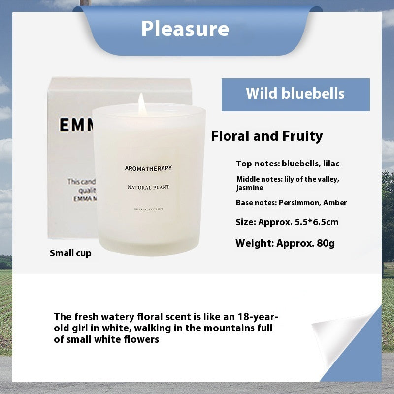 Scented Candles FIne Glass Jar Sealed With Wooden Lid