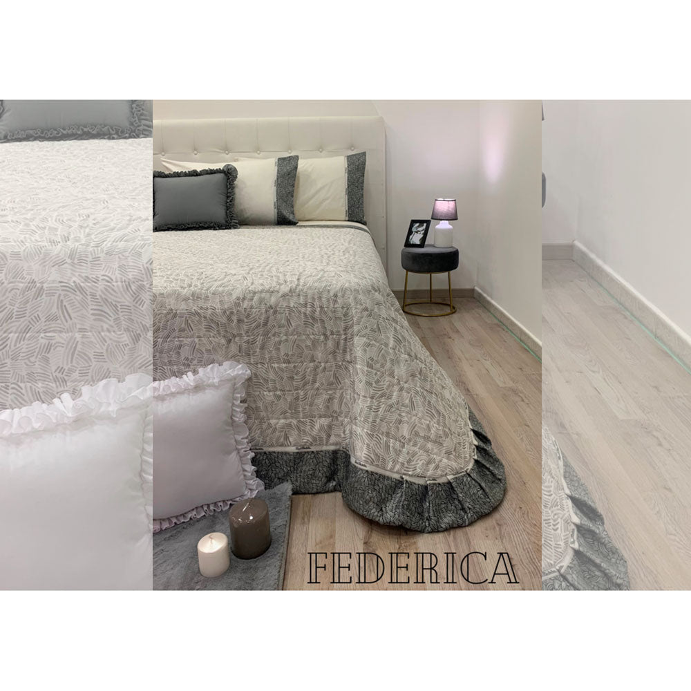 Trapuntino primaverile letto matrimoniale stampato Renato Balestra Federica 4872
