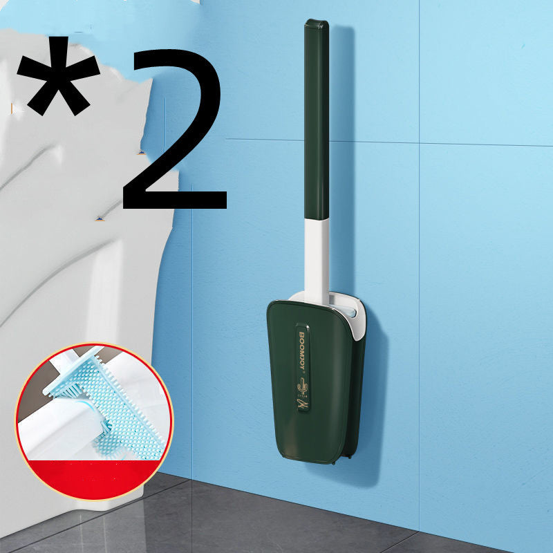 Scopino per WC con secchio a parete