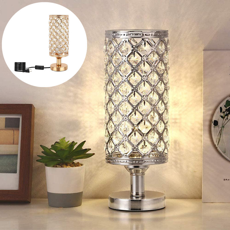 Lampada da tavolo in cristallo per camera da letto e soggiorno, nuovo design moderno.