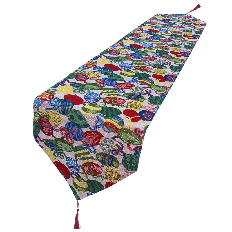 Easter Rabbit Egg Table Runner American-style Village Style Tablecloth