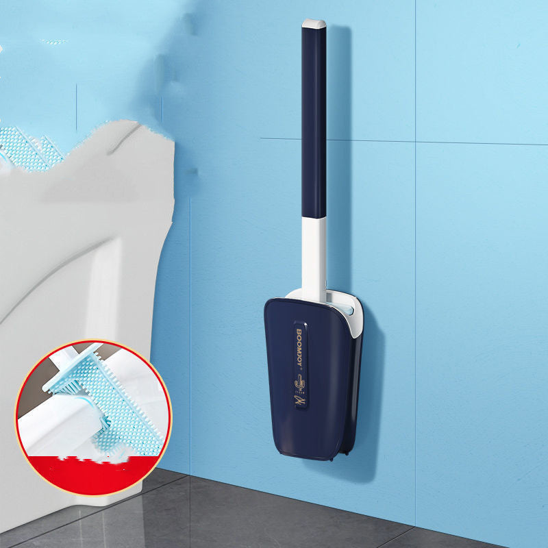 Scopino per WC con secchio a parete