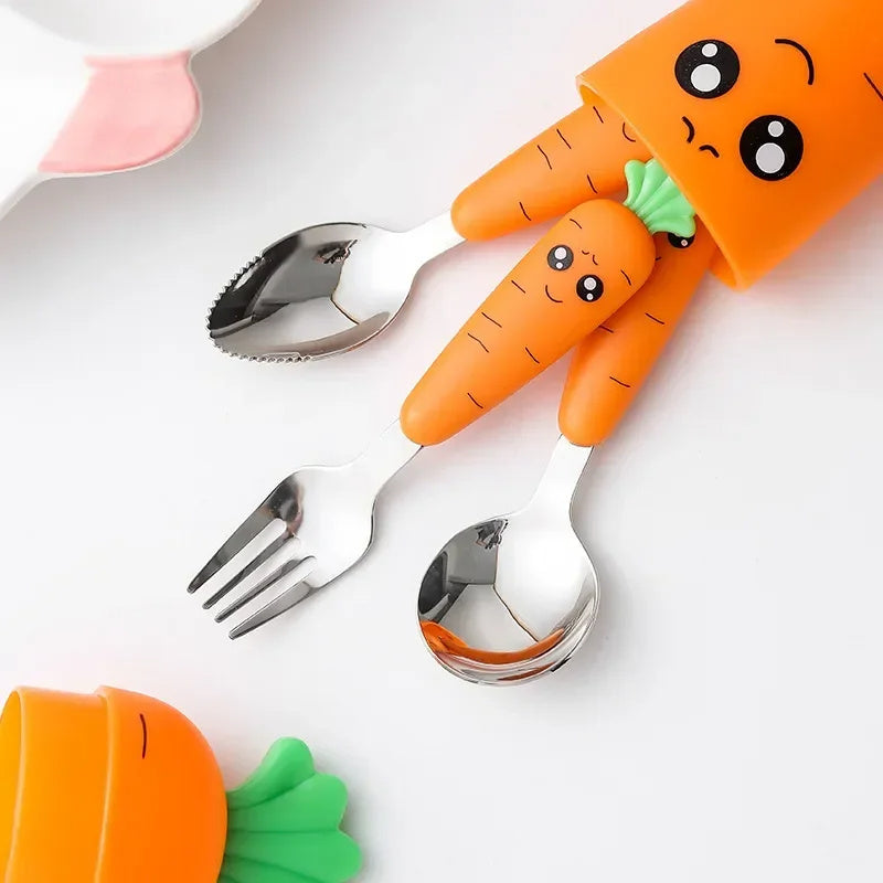 Baby Table Cutlery Set Carrot