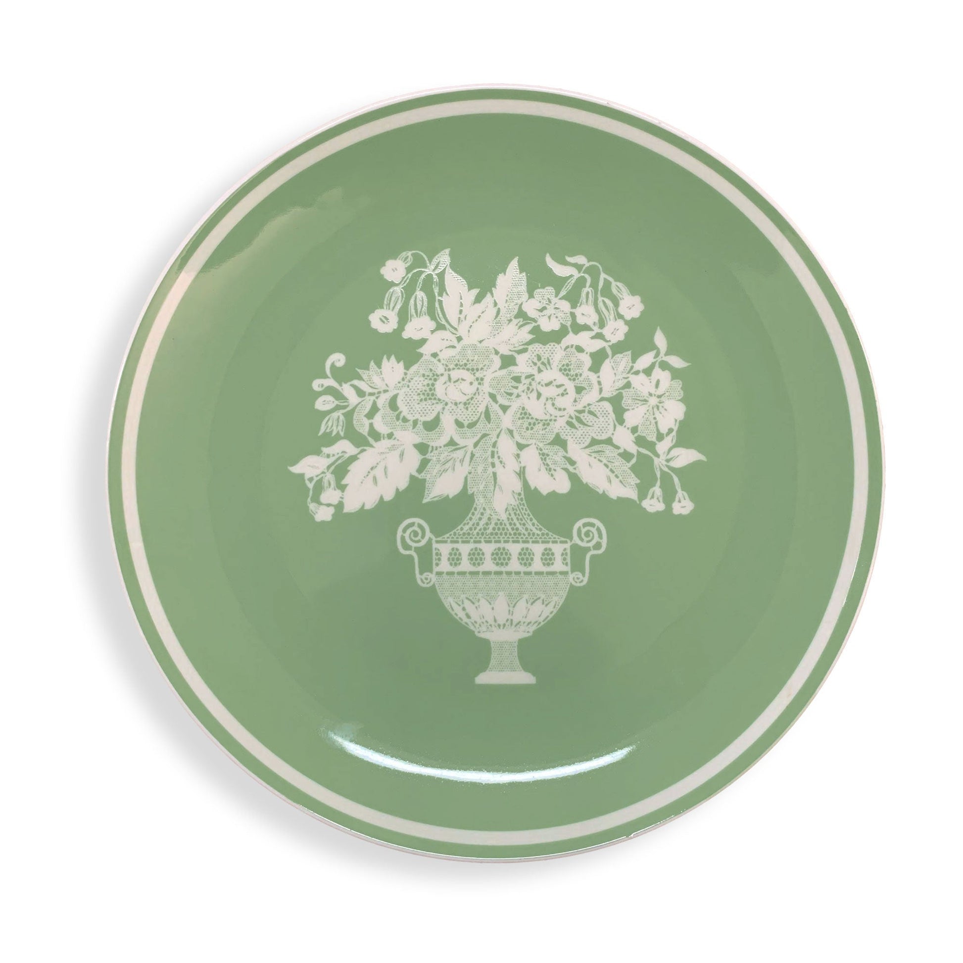 Servizio piatti da dessert Nuvole di Stoffa Shabby Chic Chloe fiori 6pz 6017