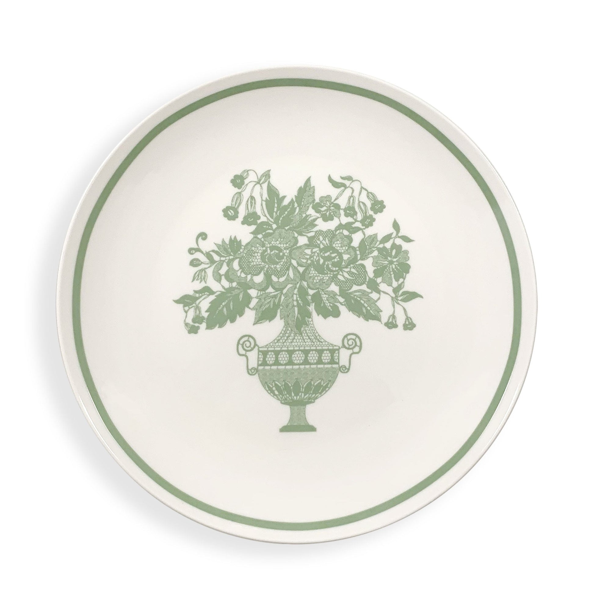 Servizio piatti da dessert Nuvole di Stoffa Shabby Chic Chloe fiori 6pz 6017