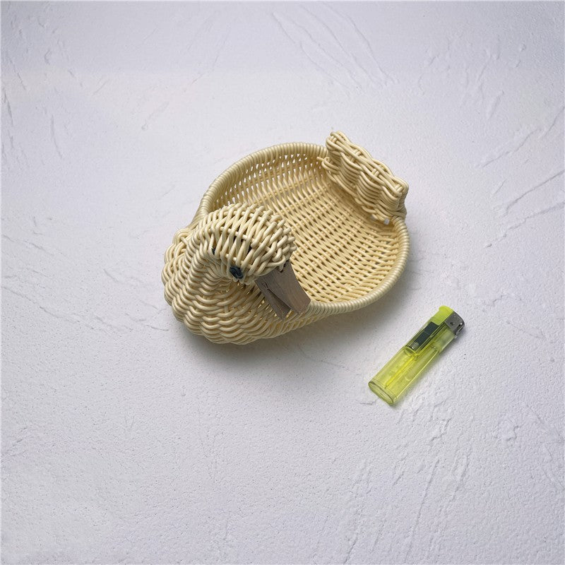 Wicker Woven Bamboo Storage Basket