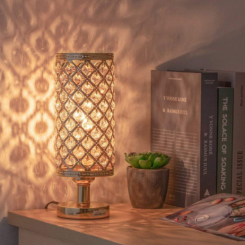 Lampada da tavolo in cristallo per camera da letto e soggiorno, nuovo design moderno.