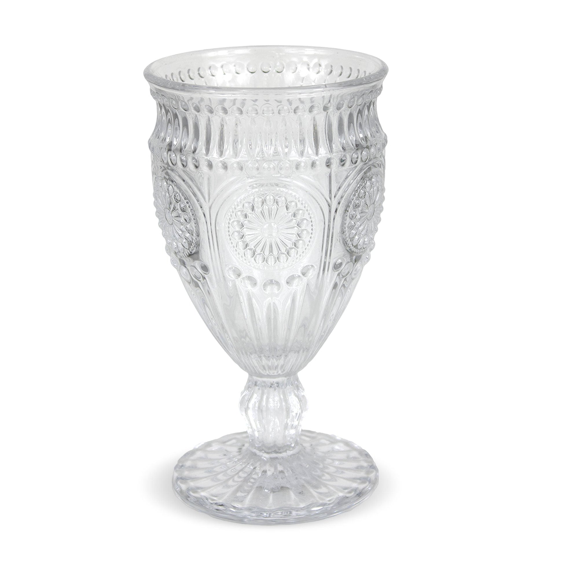 Calici da acqua bicchieri Nuvole di Stoffa Shabby chic in vetro 6pz h16,5cm 6670