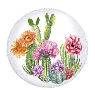Oasis cactus beach towel shawl cushion microfiber
