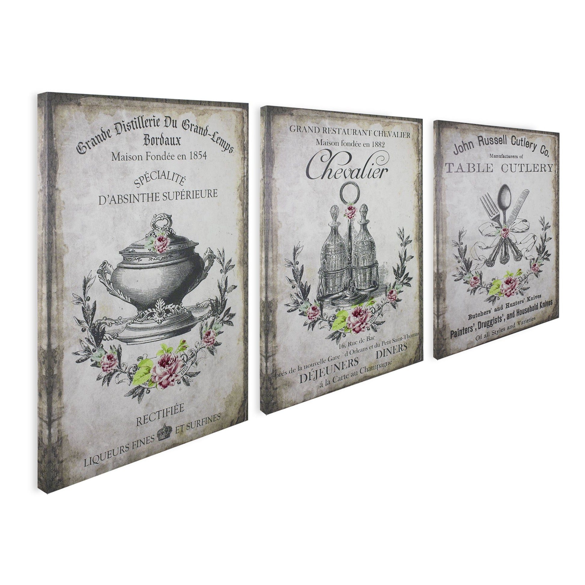 Quadri su tela decorativi Vintage Nuvole di Stoffa Retrò 6716