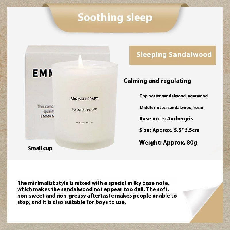 Scented Candles FIne Glass Jar Sealed With Wooden Lid