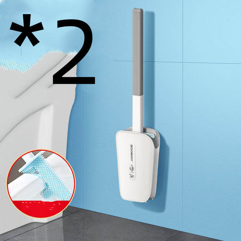 Scopino per WC con secchio a parete