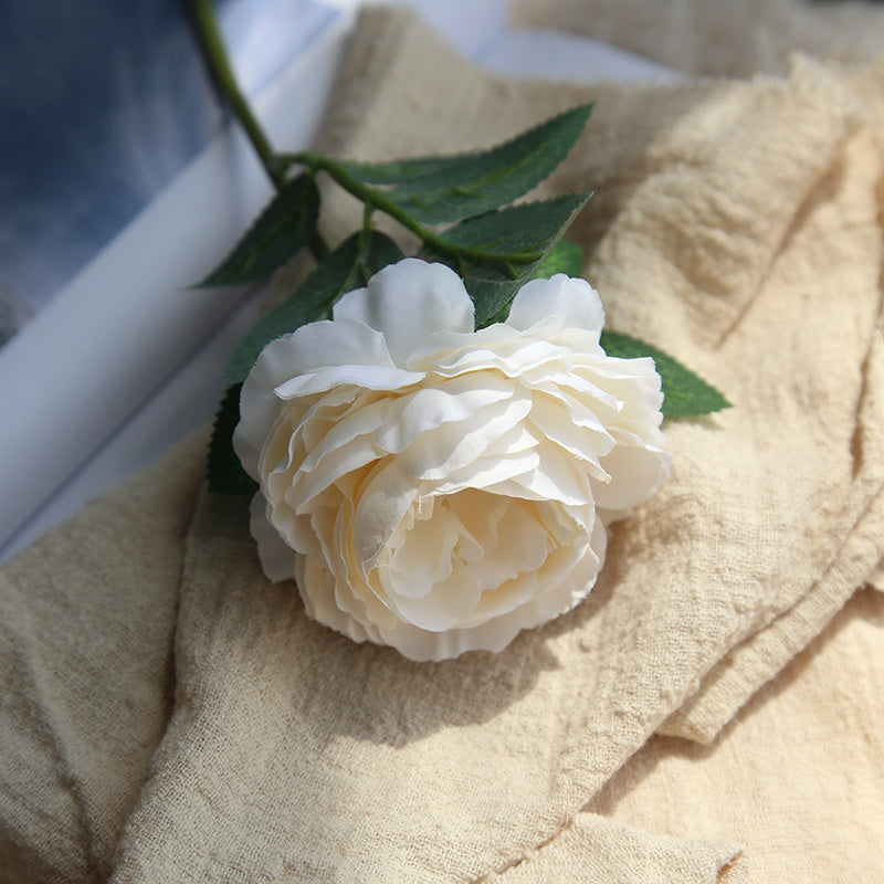 Artificial Silk Flower Single Short Branch Rose
