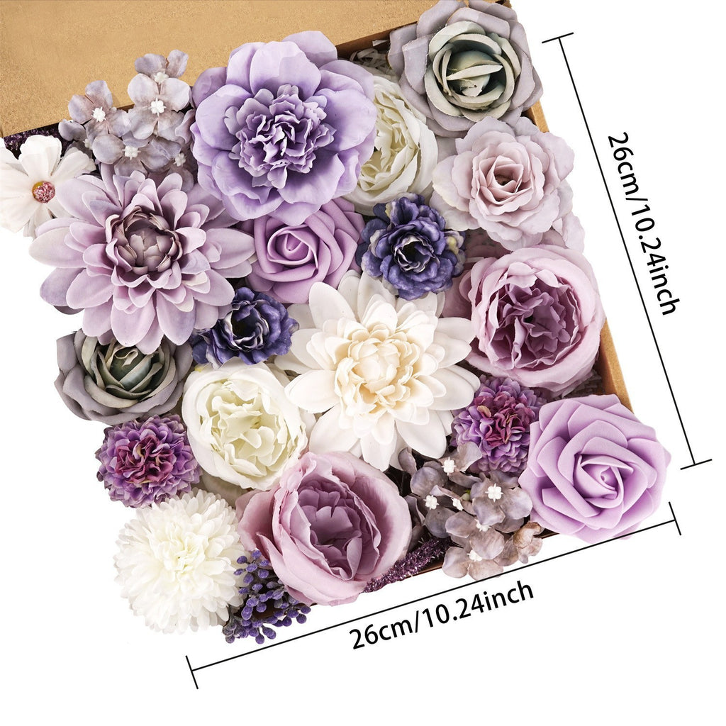 Flower Gift Box silk flower hand made.