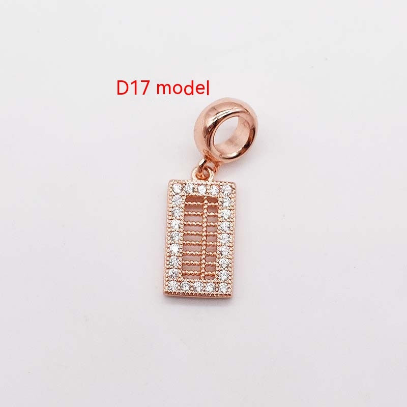 14 Karat Gold Kupferplattierung Großes Loch Spacer Bead Anhänger Charms