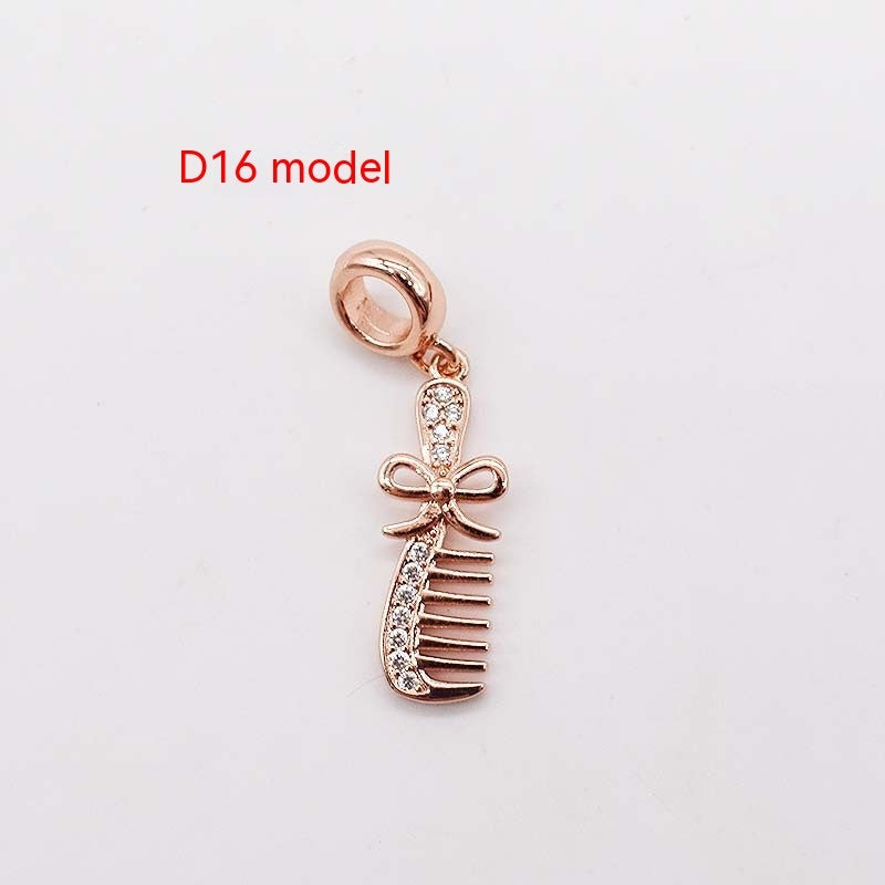 14 Karat Gold Kupferplattierung Großes Loch Spacer Bead Anhänger Charms