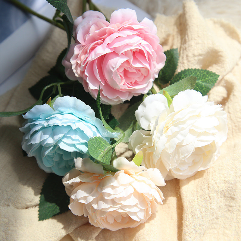 Artificial Silk Flower Single Short Branch Rose