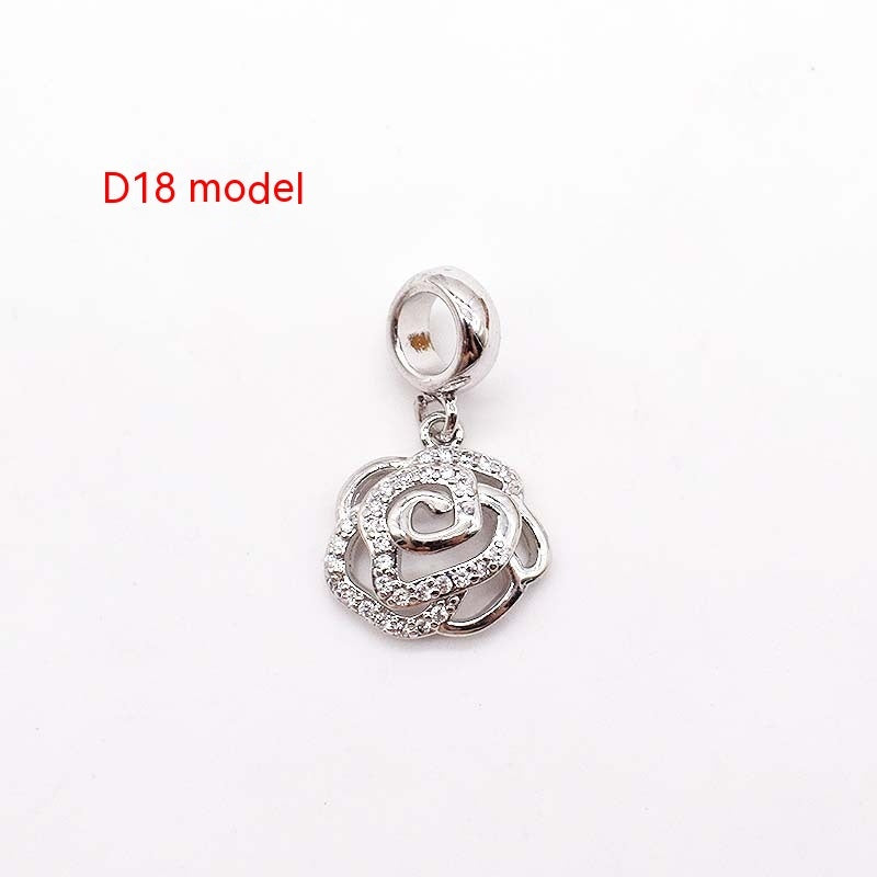 14 Karat Gold Kupferplattierung Großes Loch Spacer Bead Anhänger Charms