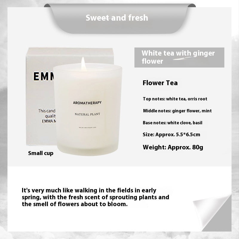 Scented Candles FIne Glass Jar Sealed With Wooden Lid