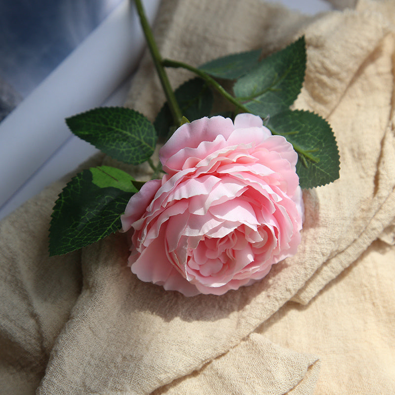 Artificial Silk Flower Single Short Branch Rose