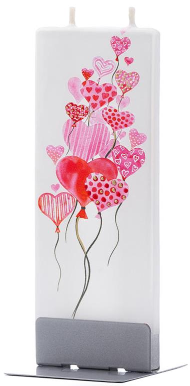 Candela decorativa FLATYZ Palloncini a forma di cuore