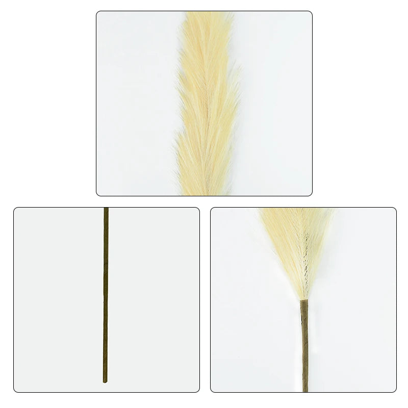 Artificial Pampas Grass Dried Reed Flowers 5pcs 100cm